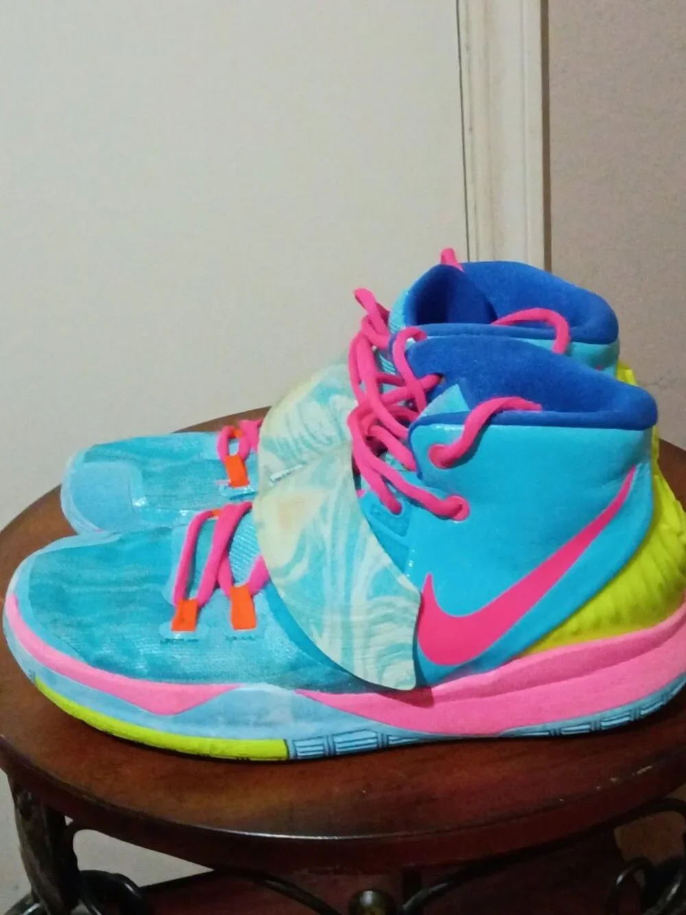 Nike Kyrie 6 Pool Day Shoes 7Y Basketball CZ4686-409 Kyrie Irving Sneakers
